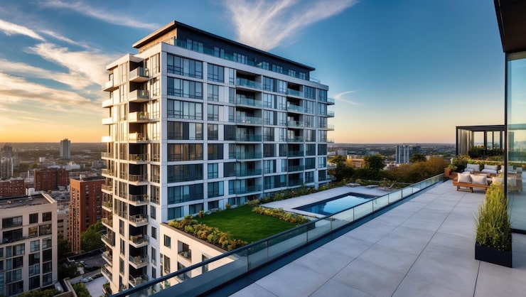Artist's impression of a residential building