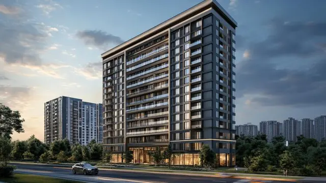 Artist's impression of luxury apartments in Rajendra Nagar