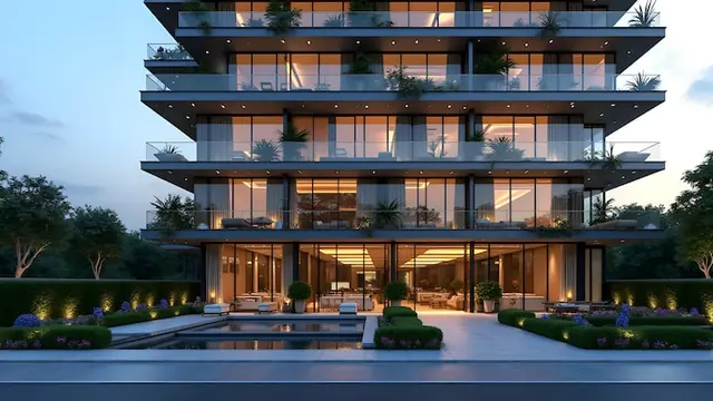 Artist's impression of low-density apartments at Brigade Manor, Moti Nagar